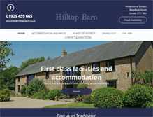 Tablet Screenshot of hilltop-barn.co.uk